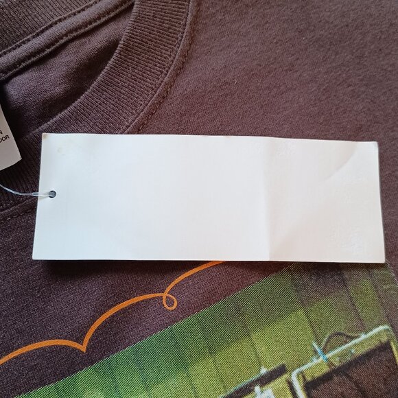 Vintage 2000s Y2K Liquid Blue Jerry Garcia Brown T-Shirt Adult XL New with Tags - Picture 5 of 12